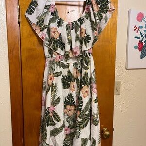 SHEIN Tropical Floral Maxi Dress
